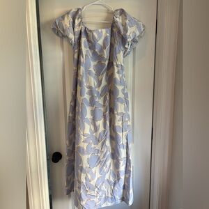 Target’s “A New Day” Floral Puff Sleeve Dress - Blue and Cream